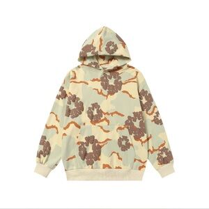 Denim Tears Camo Cotton Wreath All-Over Print Hoodie Size M